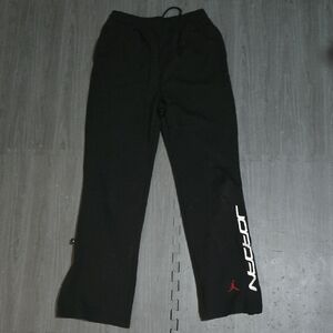 Jordan XL Black Sweatpants with White Logo